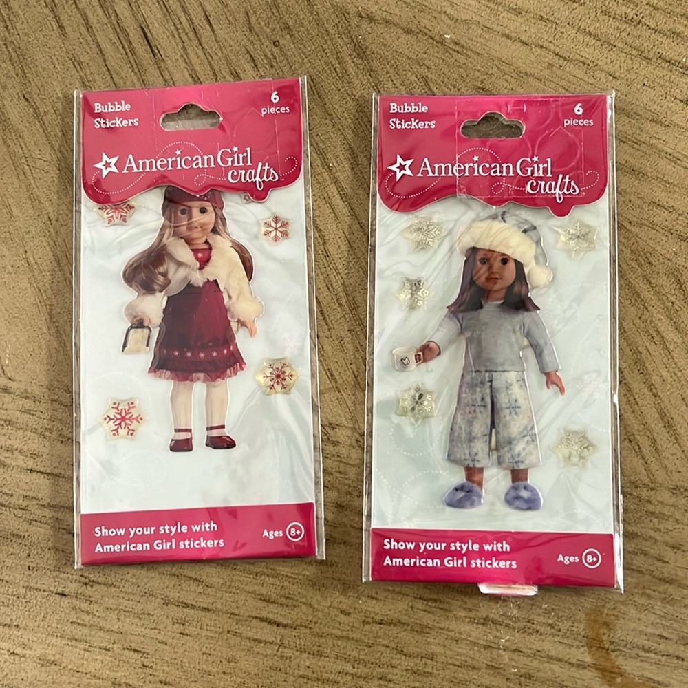 American Girl Bubble Stickers